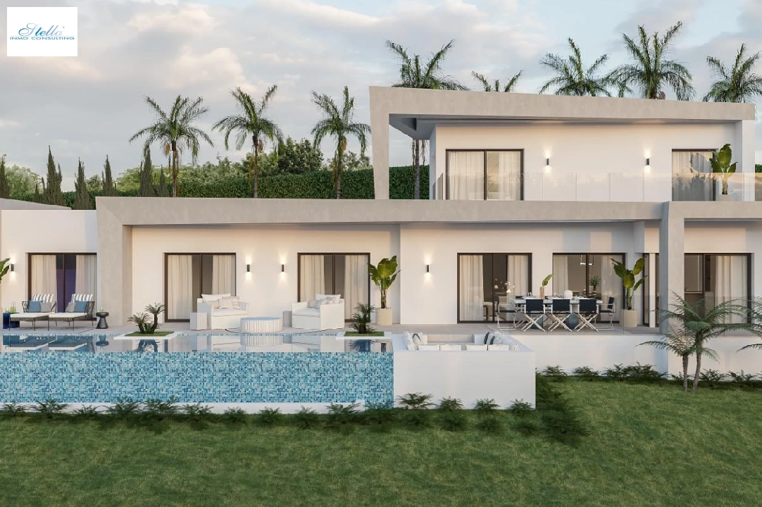 вилла in Javea на продажу, жилая площадь 185 м², год постройки 2024, aircondition, поверхности суши 1000 м², 4 спальни, 3 ванная, pool, ref.: AM-12073DA-1