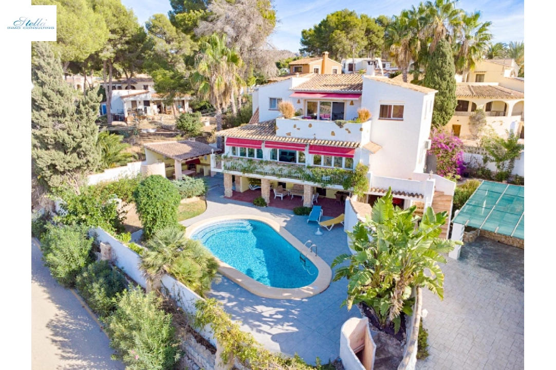 вилла in Moraira на продажу, жилая площадь 326 м², год постройки 1975, aircondition, поверхности суши 791 м², 6 спальни, 6 ванная, pool, ref.: AM-12082DA-1