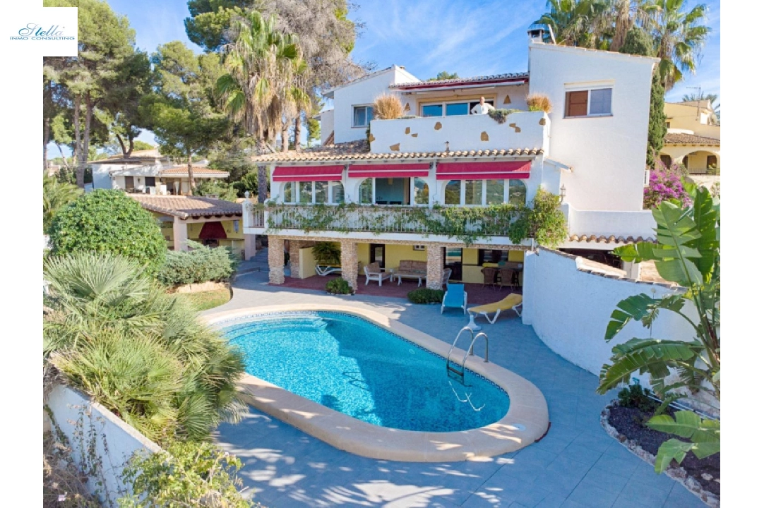 вилла in Moraira на продажу, жилая площадь 326 м², год постройки 1975, aircondition, поверхности суши 791 м², 6 спальни, 6 ванная, pool, ref.: AM-12082DA-7