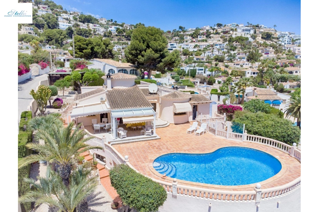 вилла in Moraira на продажу, жилая площадь 293 м², год постройки 1998, aircondition, поверхности суши 1604 м², 5 спальни, 3 ванная, pool, ref.: AM-12096DA-3