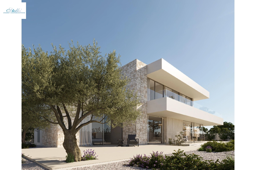 вилла in Moraira на продажу, жилая площадь 482 м², год постройки 2024, aircondition, поверхности суши 809 м², 5 спальни, 4 ванная, pool, ref.: AM-12121DA-1