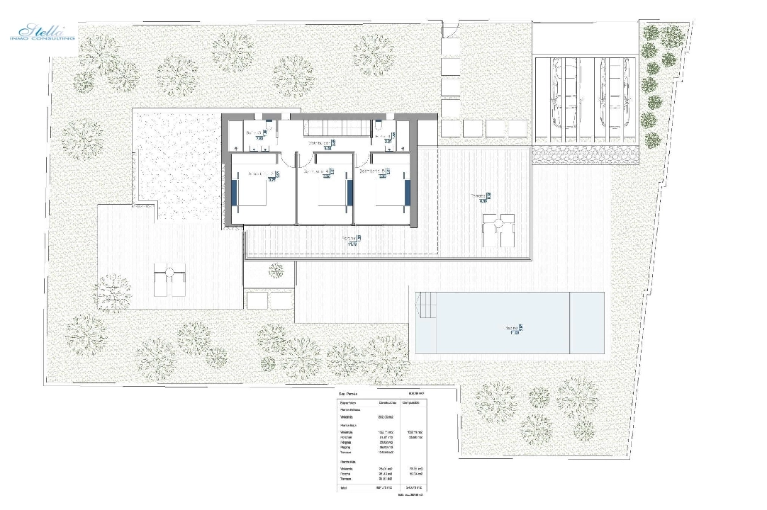 вилла in Moraira на продажу, жилая площадь 482 м², год постройки 2024, aircondition, поверхности суши 809 м², 5 спальни, 4 ванная, pool, ref.: AM-12121DA-14