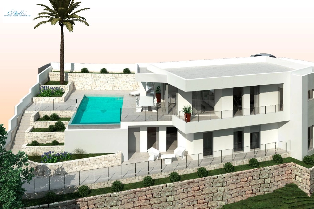 вилла in Moraira на продажу, жилая площадь 286 м², год постройки 2024, aircondition, поверхности суши 800 м², 3 спальни, 2 ванная, pool, ref.: AM-12126DA-6