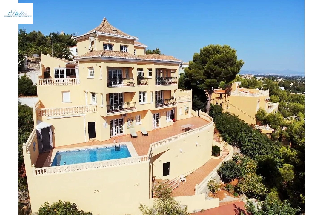 вилла in Denia на продажу, жилая площадь 319 м², aircondition, поверхности суши 900 м², 6 спальни, 4 ванная, pool, ref.: AM-12170DA-1