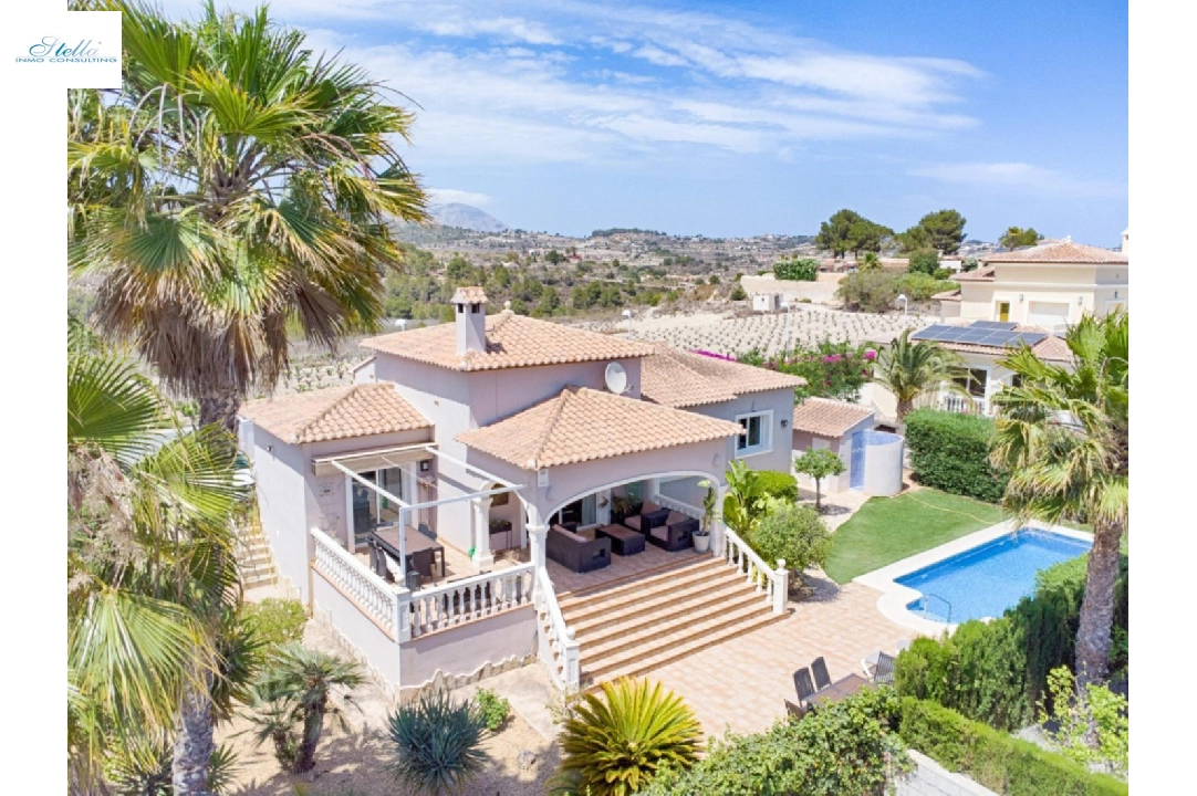 вилла in Moraira на продажу, жилая площадь 132 м², год постройки 2006, aircondition, поверхности суши 803 м², 3 спальни, 2 ванная, pool, ref.: AM-12189DR-1