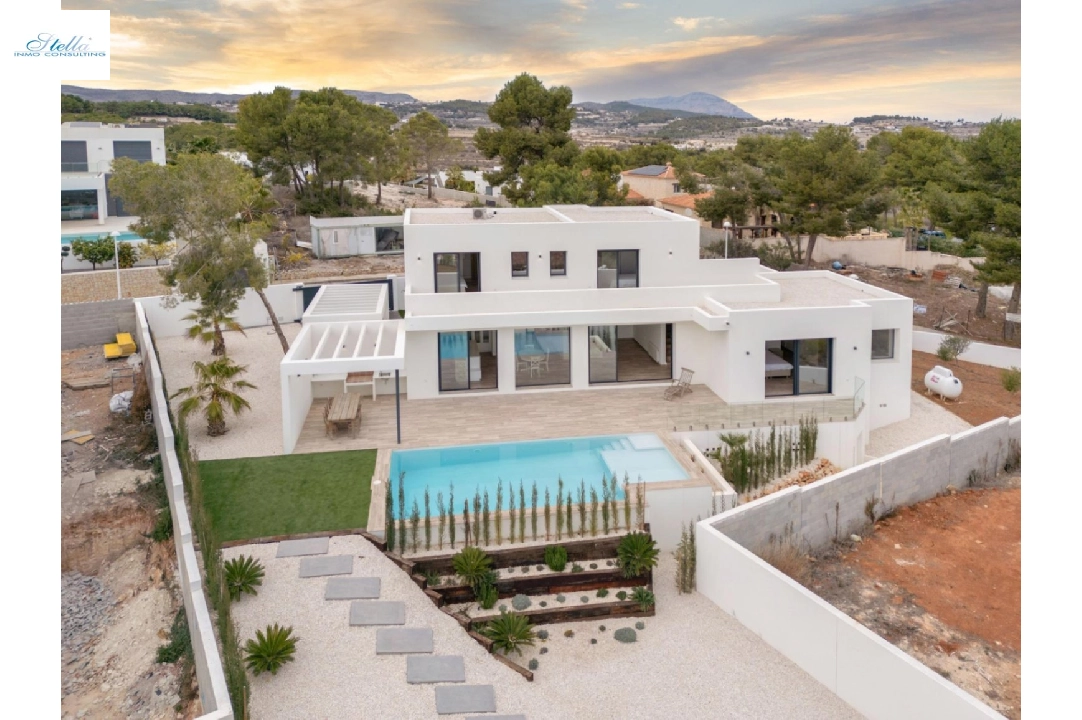 вилла in Moraira на продажу, жилая площадь 259 м², год постройки 2024, aircondition, поверхности суши 800 м², 3 спальни, 3 ванная, pool, ref.: AM-12206DR-50