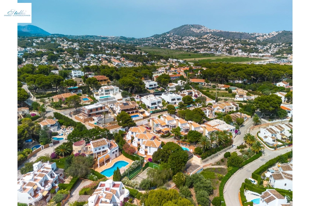 вилла in Moraira на продажу, жилая площадь 182 м², aircondition, поверхности суши 500 м², 4 спальни, 3 ванная, pool, ref.: AM-12207DR-11