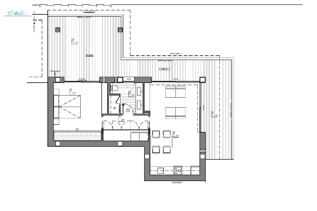 вилла in Benitachell на продажу, жилая площадь 691 м², год постройки 2024, aircondition, поверхности суши 1168 м², 4 спальни, 6 ванная, pool, ref.: AM-12233DA-30