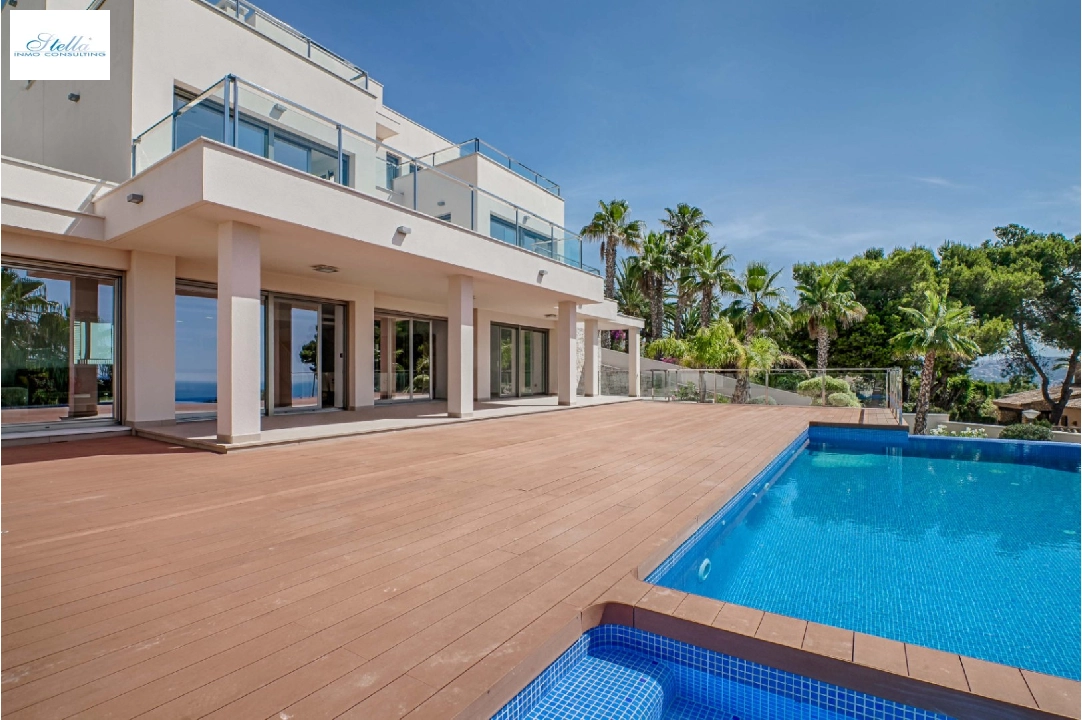 вилла in Moraira на продажу, жилая площадь 547 м², год постройки 2014, aircondition, поверхности суши 1132 м², 4 спальни, 6 ванная, pool, ref.: AM-10630DA-1