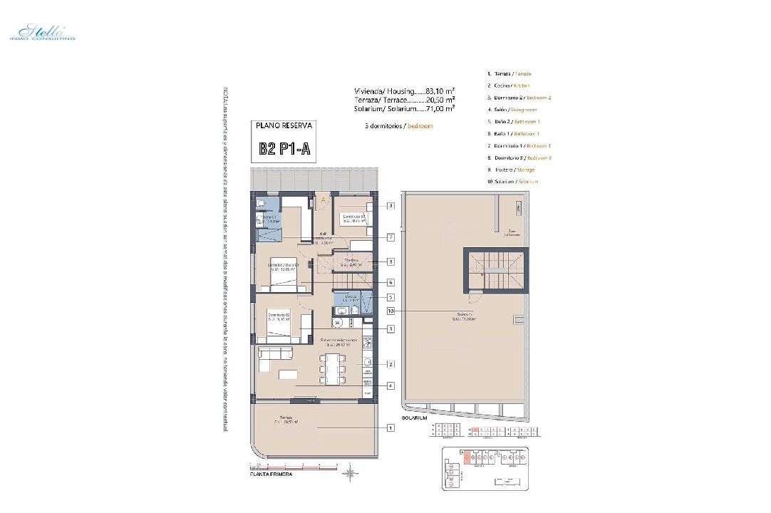 пентхаус in Los Alcazares на продажу, жилая площадь 175 м², состояние Совершенно Новый, 3 спальни, 2 ванная, pool, ref.: HA-LAN-432-A04-17