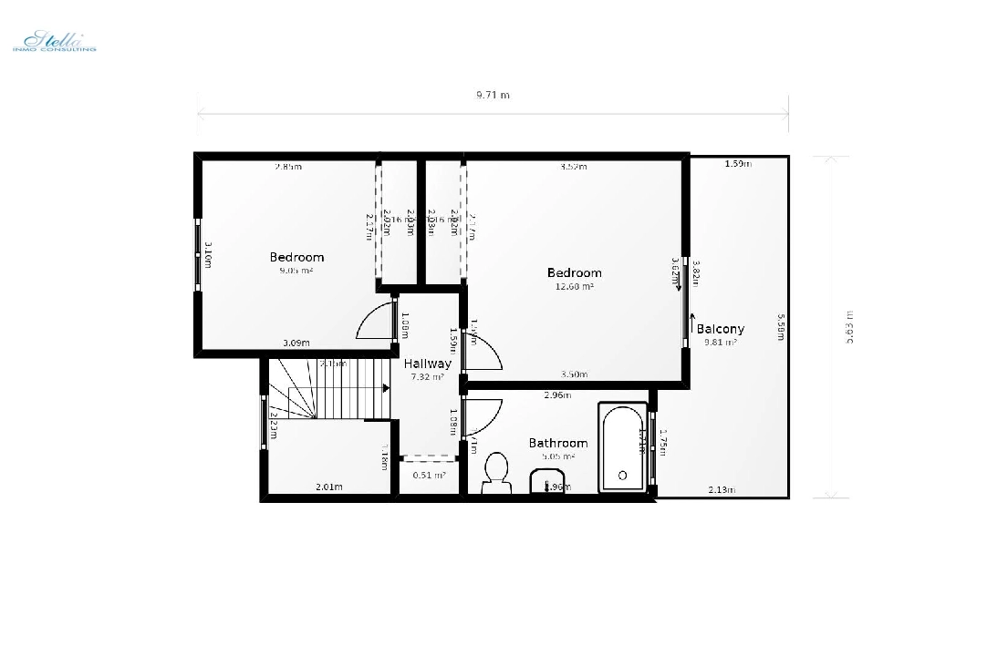 террасный дом in Calpe(Calpe) на продажу, жилая площадь 80 м², aircondition, 3 спальни, 2 ванная, pool, ref.: COB-3452-10535-23