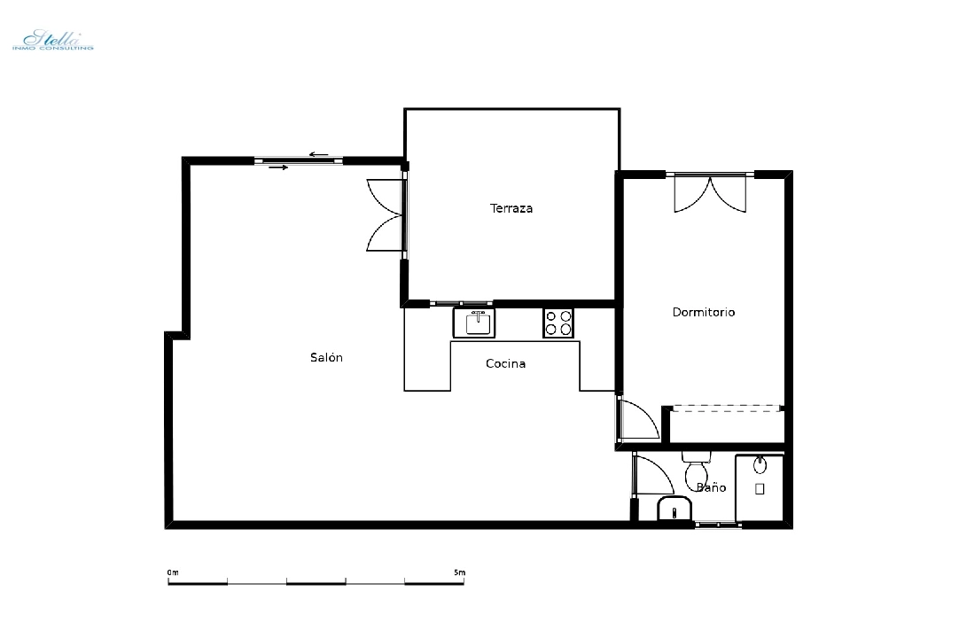 квартира in Moraira(Moraira) на продажу, жилая площадь 66 м², 1 спальни, 1 ванная, ref.: CA-A-1802-AMBE-21