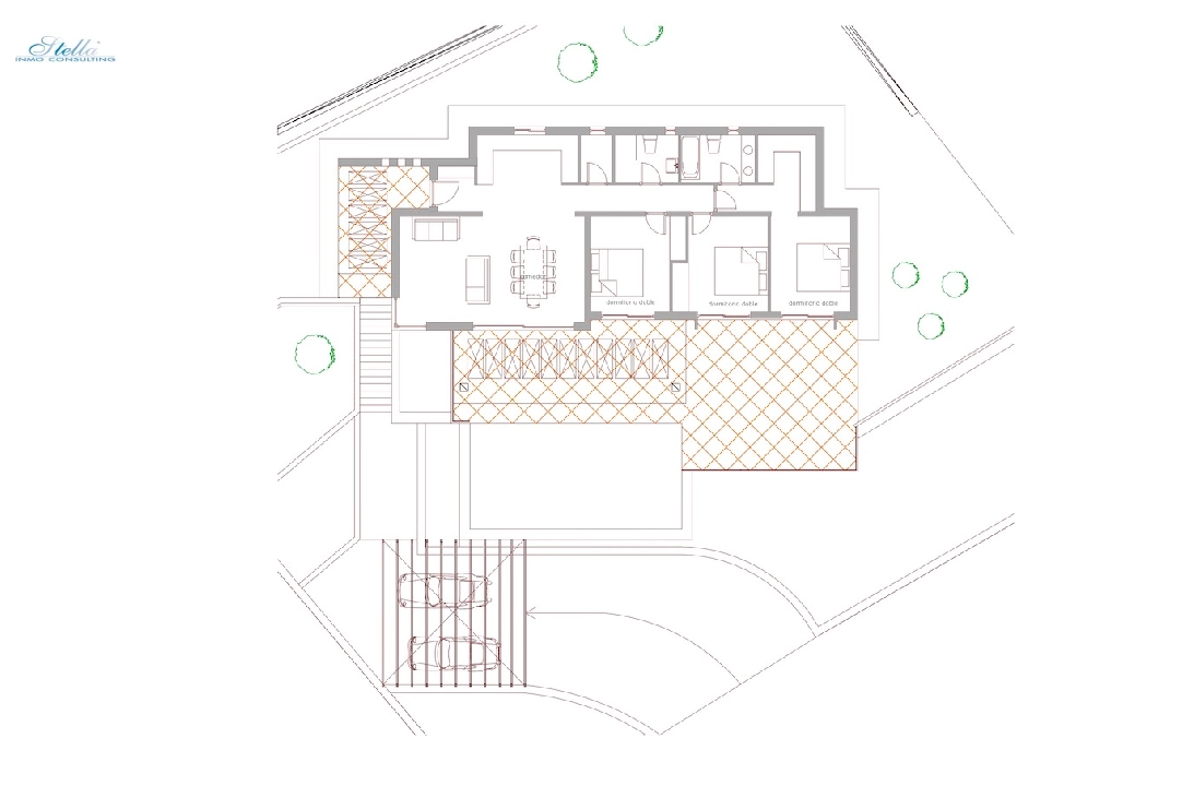 вилла in Moraira(Solpark) на продажу, жилая площадь 239 м², aircondition, поверхности суши 800 м², 3 спальни, 2 ванная, pool, ref.: CA-H-1818-AMB-6