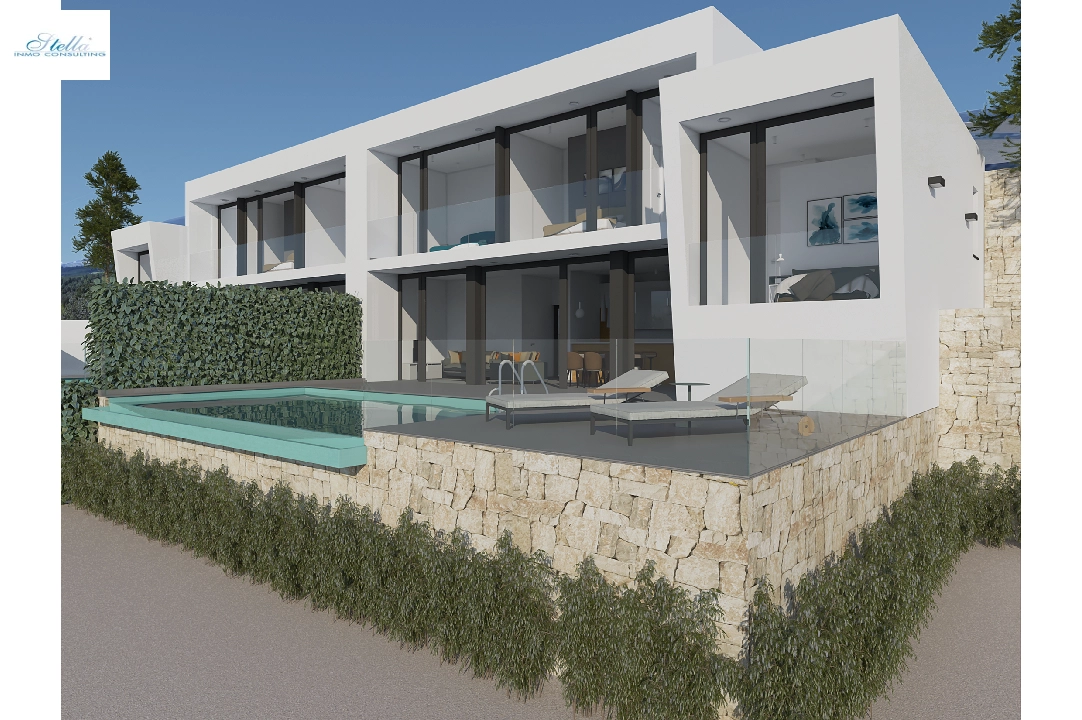 вилла in Moraira(Benimeit) на продажу, жилая площадь 178 м², aircondition, поверхности суши 508 м², 3 спальни, 3 ванная, pool, ref.: CA-H-1820-AMB-1