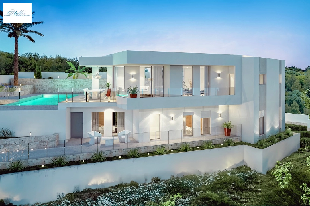 вилла in Moraira(Benimeit) на продажу, жилая площадь 286 м², aircondition, поверхности суши 800 м², 3 спальни, 2 ванная, pool, ref.: CA-H-1819-AMB-1