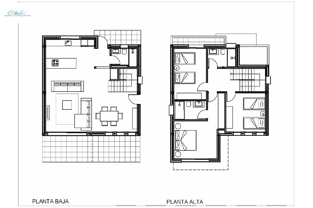 вилла in Denia на продажу, жилая площадь 155 м², состояние Совершенно Новый, aircondition, поверхности суши 220 м², 3 спальни, 3 ванная, pool, ref.: HA-DEN-110-E03-6