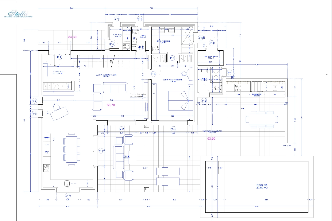 вилла in Moraira(Cap Blanc) на продажу, жилая площадь 180 м², aircondition, поверхности суши 1056 м², 3 спальни, 4 ванная, pool, ref.: CA-H-1699-AMBI-15