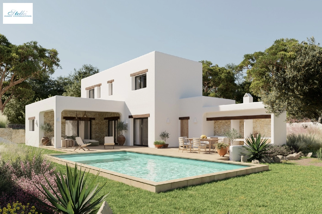 вилла in Moraira(Cap Blanc) на продажу, жилая площадь 180 м², aircondition, поверхности суши 1056 м², 3 спальни, 4 ванная, pool, ref.: CA-H-1699-AMBI-2