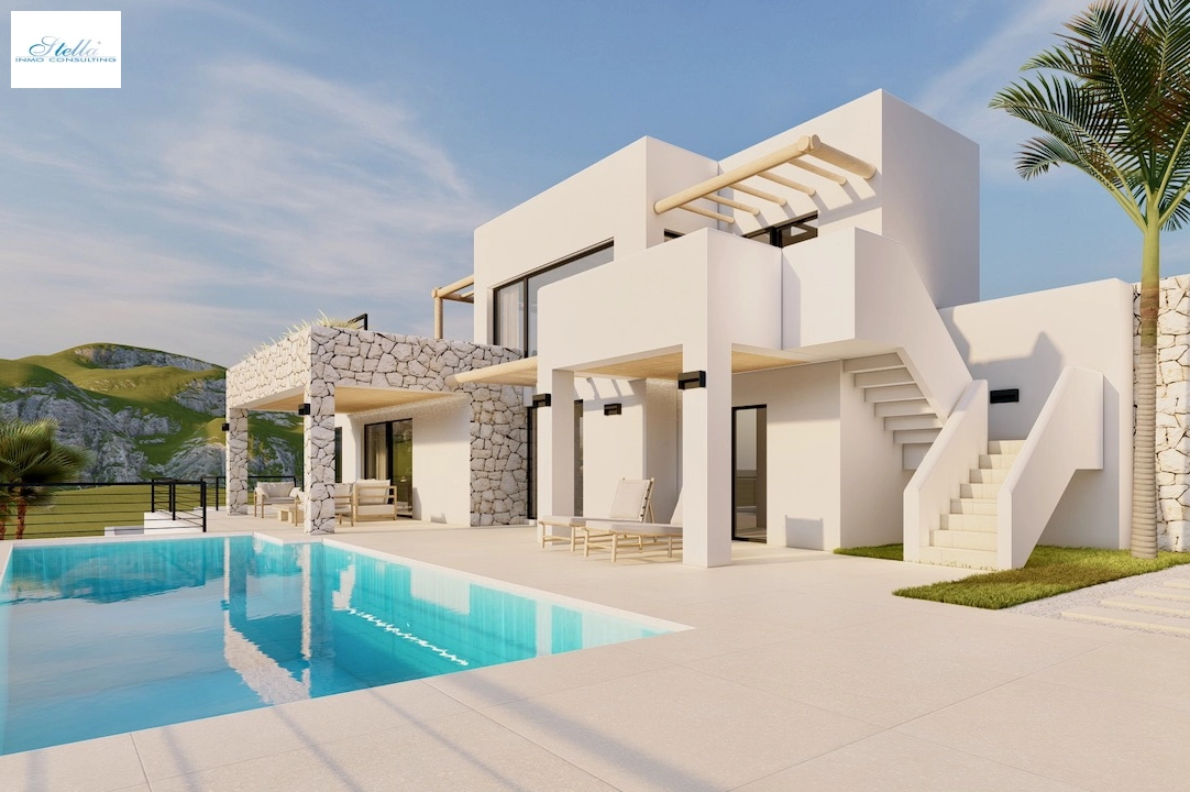 вилла in Moraira(Pinar del Advocat) на продажу, жилая площадь 265 м², поверхности суши 810 м², 4 спальни, 3 ванная, pool, ref.: CA-H-1822-AMBI-13