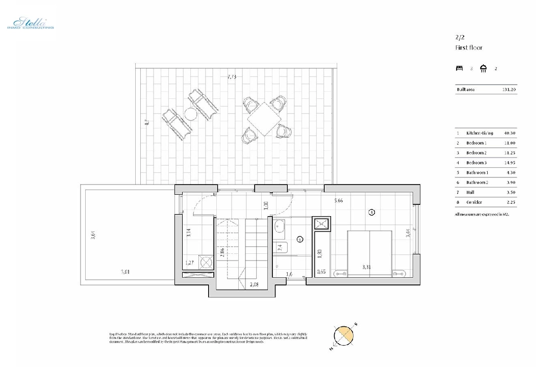 вилла in Algorfa на продажу, жилая площадь 198 м², состояние Совершенно Новый, + fussboden, aircondition, поверхности суши 308 м², 3 спальни, 2 ванная, pool, ref.: HA-ARN-109-E01-15