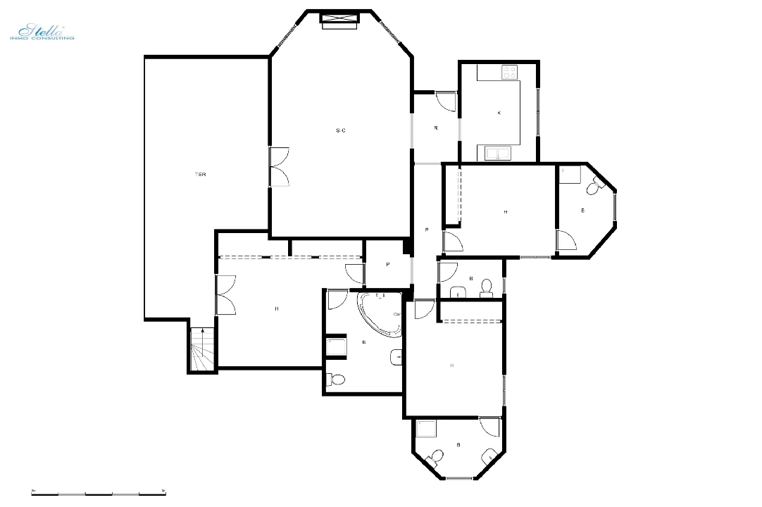 вилла in Benitachell(La Cumbre del Sol) на продажу, жилая площадь 340 м², поверхности суши 994 м², 5 спальни, 5 ванная, pool, ref.: CA-H-1677-AMB-43