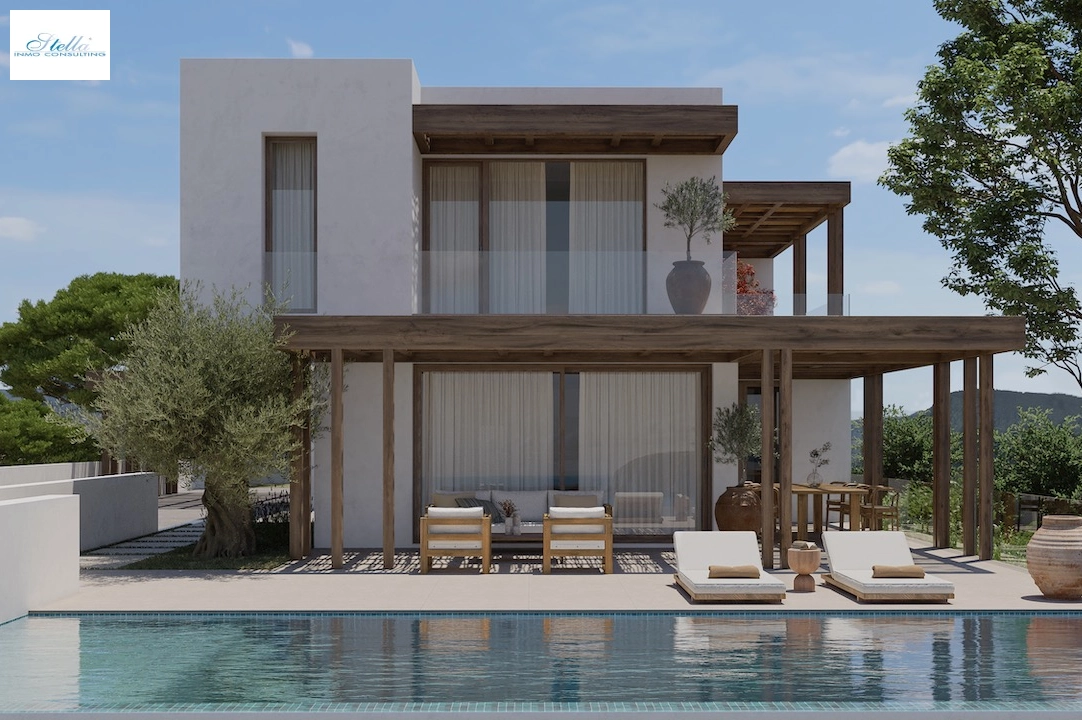 вилла in Moraira(Benimeit) на продажу, жилая площадь 319 м², aircondition, поверхности суши 1000 м², 3 спальни, 3 ванная, pool, ref.: CA-H-1840-AMB-2