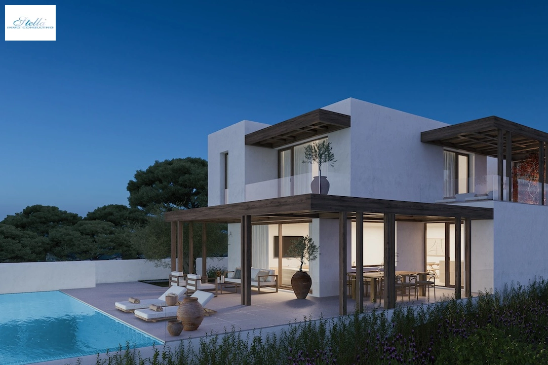 вилла in Moraira(Benimeit) на продажу, жилая площадь 319 м², aircondition, поверхности суши 1000 м², 3 спальни, 3 ванная, pool, ref.: CA-H-1840-AMB-1