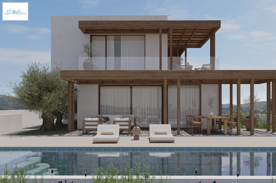 вилла in Moraira(Benimeit) на продажу, жилая площадь 300 м², aircondition, поверхности суши 1000 м², 3 спальни, 3 ванная, pool, ref.: CA-H-1841-AMB-2