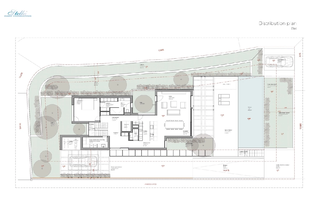 вилла in Moraira(Benimeit) на продажу, жилая площадь 300 м², aircondition, поверхности суши 1000 м², 3 спальни, 3 ванная, pool, ref.: CA-H-1841-AMB-8