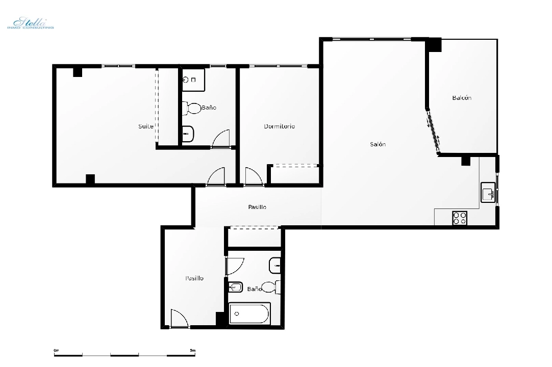 квартира in Moraira(Moraira Centre) на продажу, жилая площадь 80 м², aircondition, 2 спальни, 2 ванная, ref.: CA-A-1860-AMBE-2