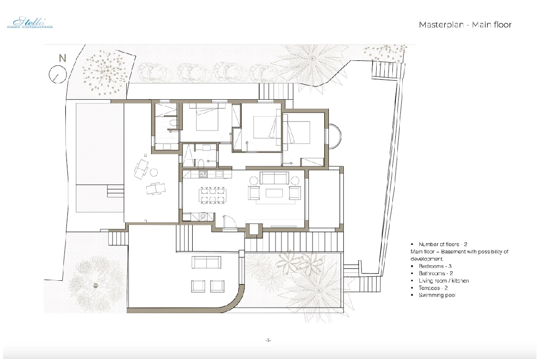 вилла in Benissa(Baladrar) на продажу, жилая площадь 183 м², aircondition, поверхности суши 1136 м², 3 спальни, 2 ванная, pool, ref.: CA-H-1862-AMB-5